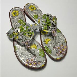🌸Tory Burch Miller Floral Sandals Size 10🌸